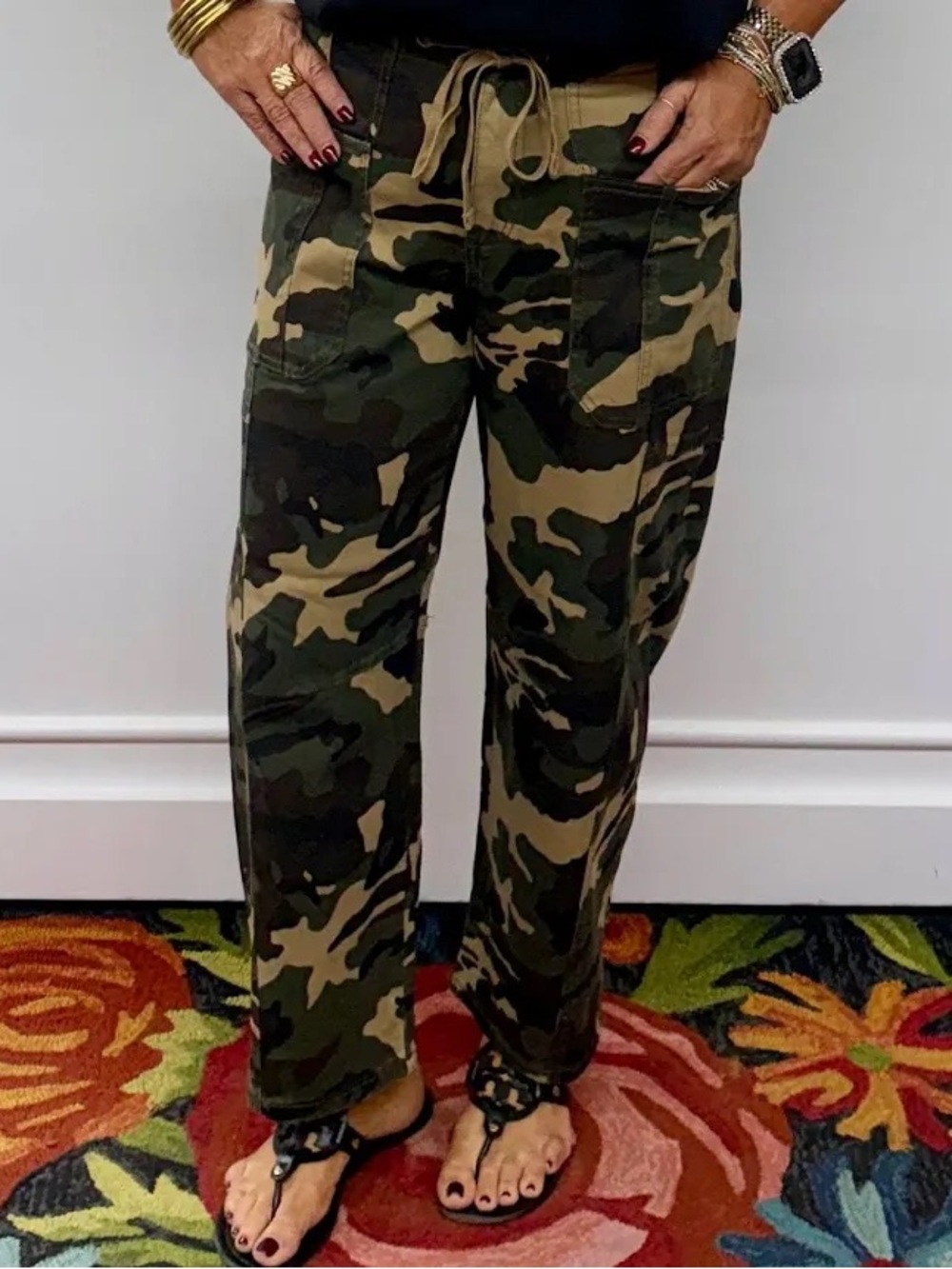 Risen Relaxed Fit Barrel Camouflage Pants - NWT